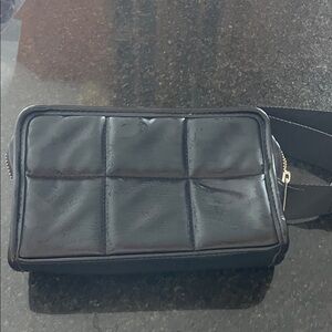 Amanda Uprichard Black Quilted Belt Bag